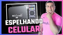 Como conectar o celular na tv box mxq pro 4k (espelhar a tela)