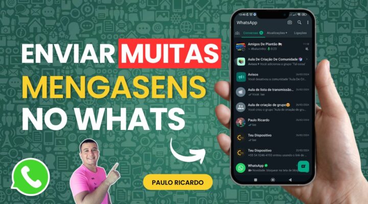 Como enviar uma mensagem para várias pessoas ao mesmo tempo no WhatsApp📱