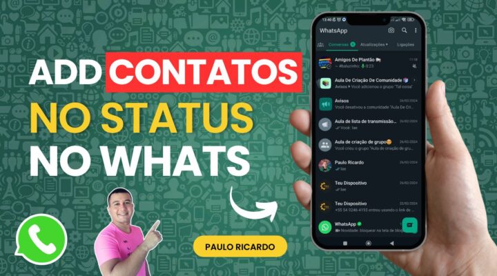 Como adicionar pessoas específicas para ver meus status no WhatsApp📱