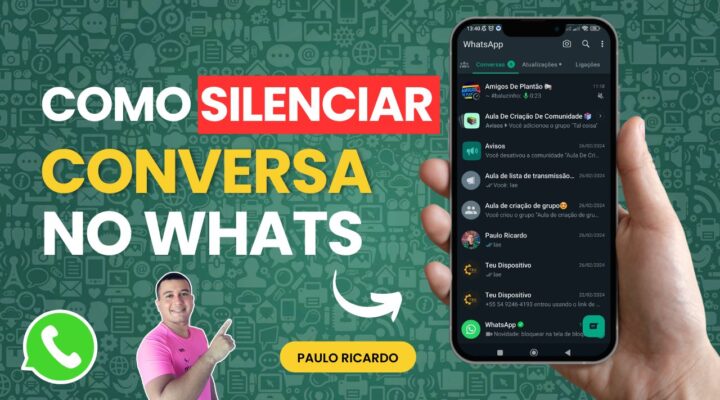 Como silenciar uma conversa no WhatsApp📱