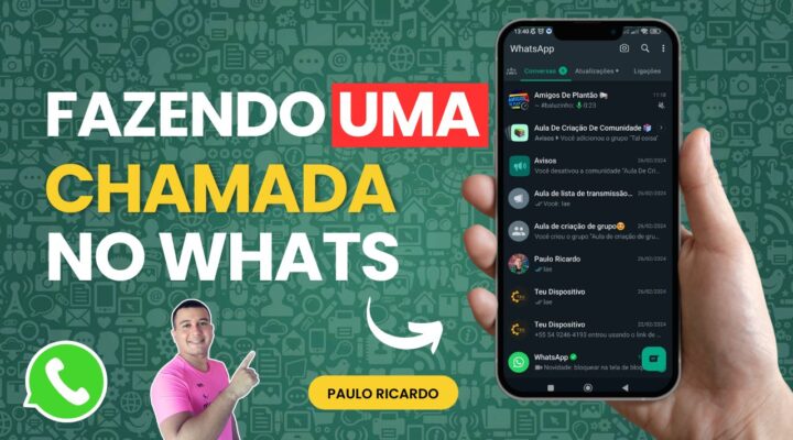 Como fazer uma chamada de vídeo no grupo do WhatsApp📱