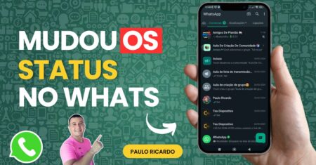 O Status mudou de lugar no WhatsApp📱