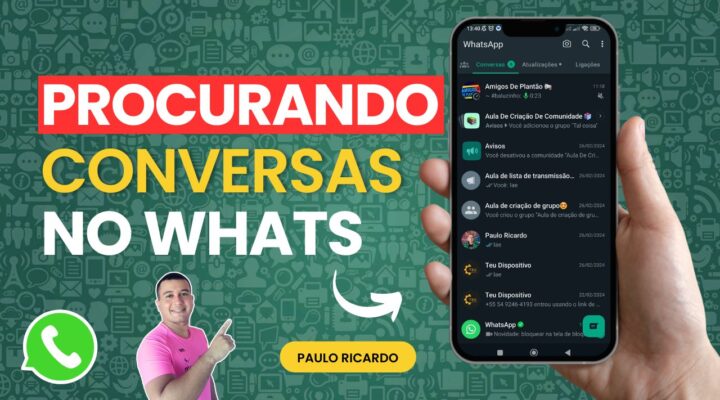 Como procurar uma conversa no WhatsApp📱