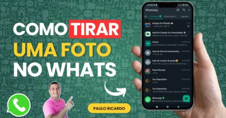Como tirar e enviar uma foto no WhatsApp📱