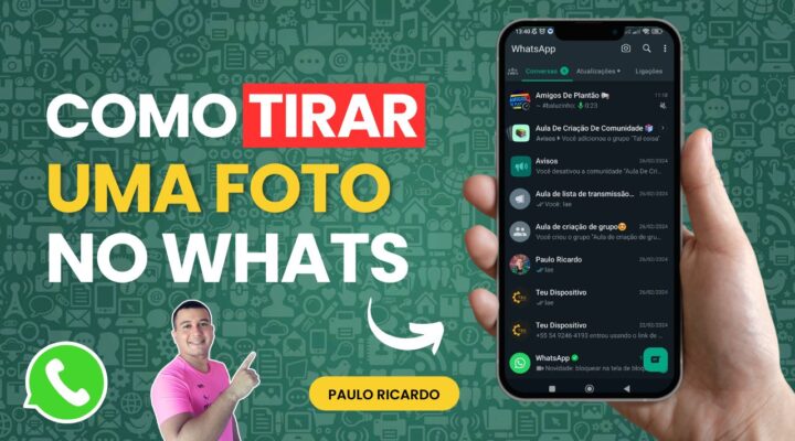 Como tirar e enviar uma foto no WhatsApp📱