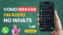 Como gravar um audio no WhatsApp📱