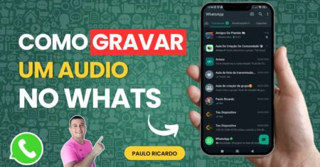 Como gravar um audio no WhatsApp📱
