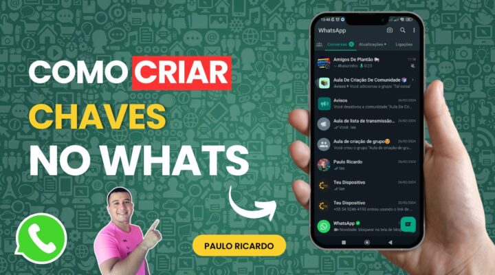 Como Criar Chaves de Acesso no WhatsApp! ✨🔑