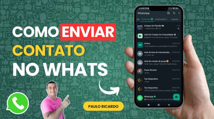 Como enviar um contato no WhatsApp📱