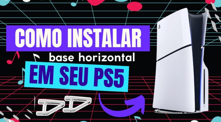 Como instalar a base horizontal no PS5