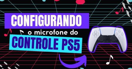 Como configurar o microfone do controle sem fio dualsense do PS5