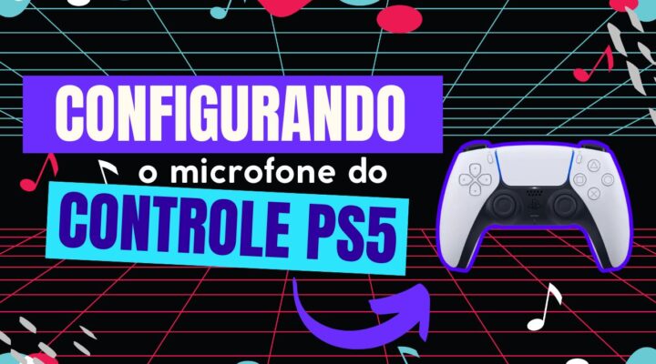 Como configurar o microfone do controle sem fio dualsense do PS5