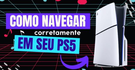 Como navegar no PS5