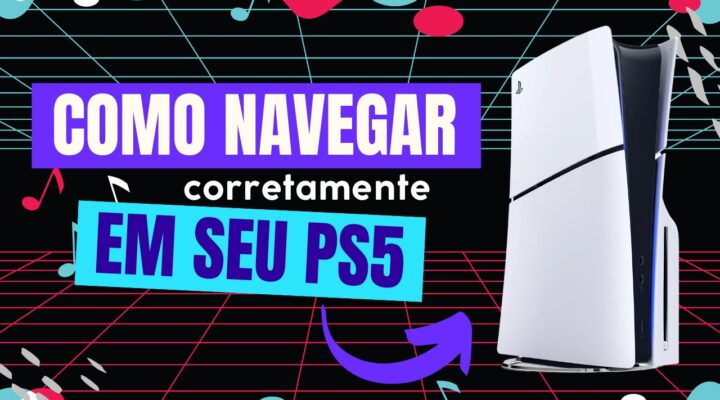 Como navegar no PS5