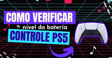Como verificar o nível da bateria do controle do PS5
