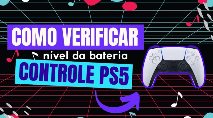 Como verificar o nível da bateria do controle do PS5