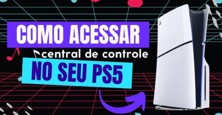 Como acessar a central de controle no PS5