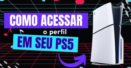 Como acessar perfil no PS5