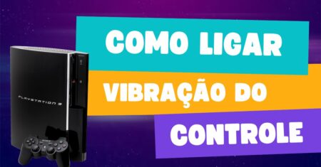 Ligando ou desligando a vibração do controle do PS3