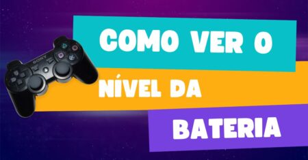 Verificando o nível da bateria do controle de PS3