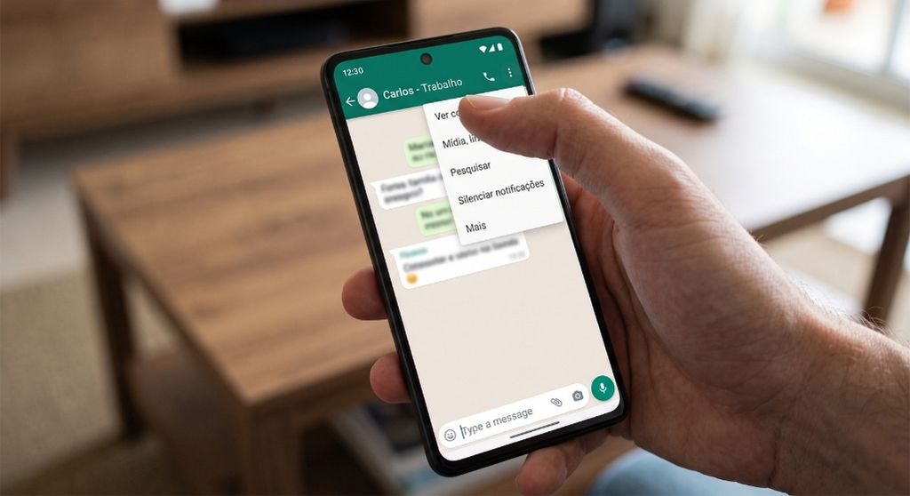 Passo 3 Abra o menu de opções