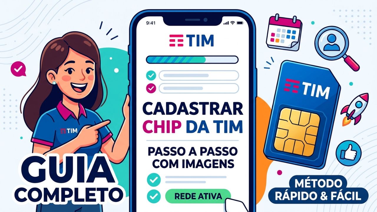 como cadastrar chip da tim