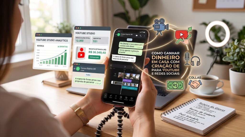2. Criação de Conteúdo para YouTube e Redes Sociais