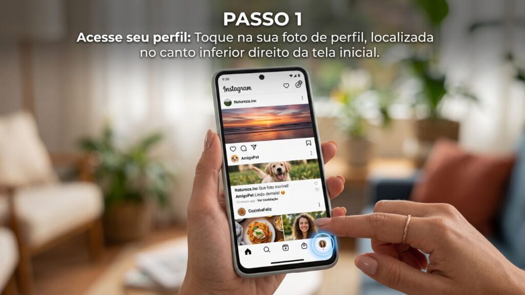 Abra o aplicativo do Instagram