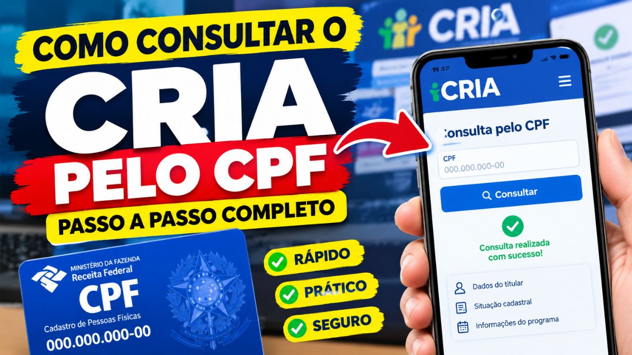 Como Consultar o Cria pelo CPF