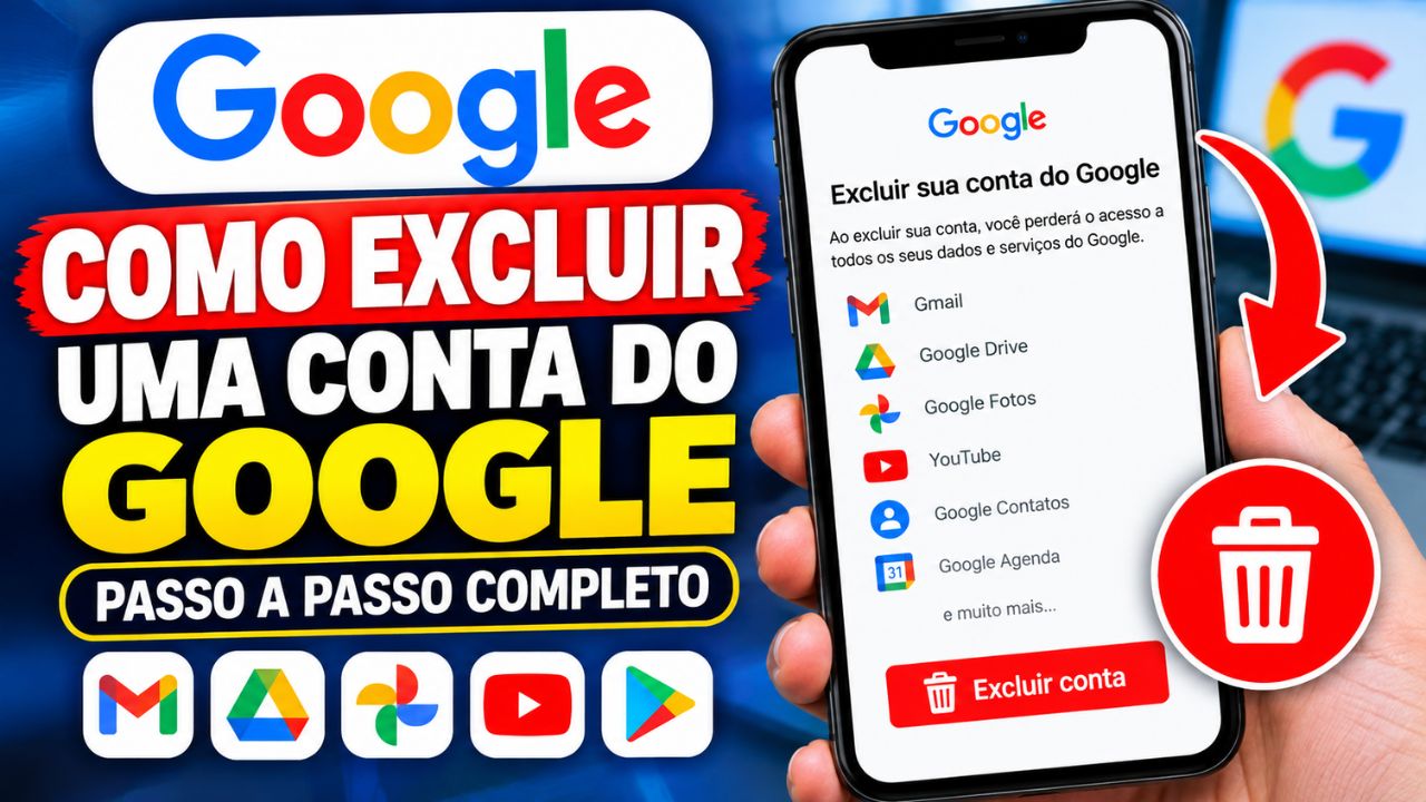 Como Excluir uma Conta do Google