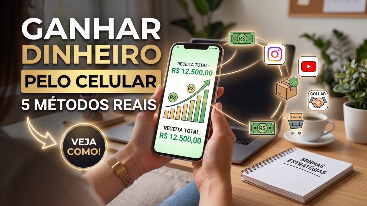 Como Ganhar Dinheiro em Casa pelo Celular