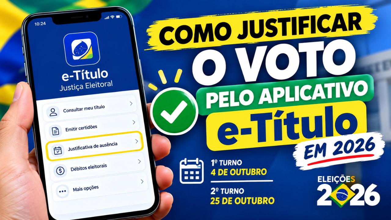 Como Justificar Voto 2026 pelo Aplicativo