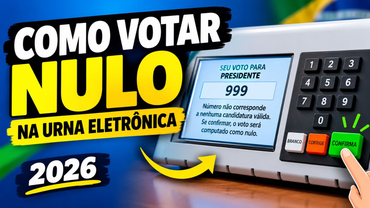 Como Votar Nulo na Urna Eletrônica 2026