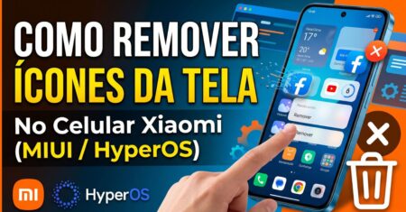 Como remover os ícones da tela inicial do Celular Xiaomi