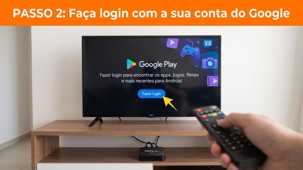 Faça login com a sua conta do Google
