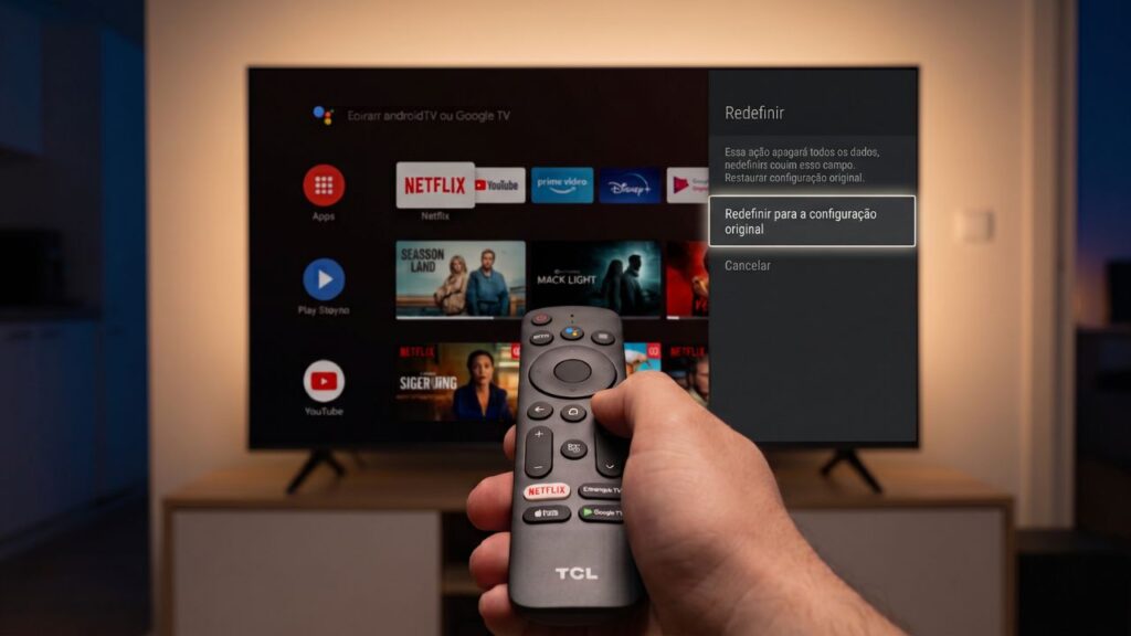 Redefinir para a configuração original