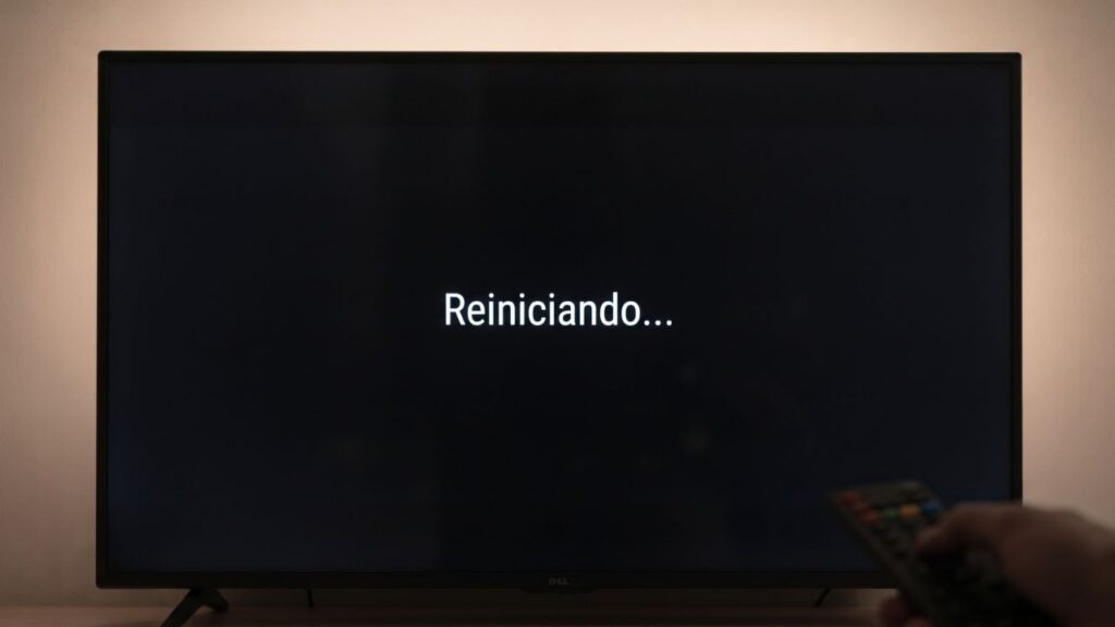 aguarde alguns segundos e pressione o botão Power