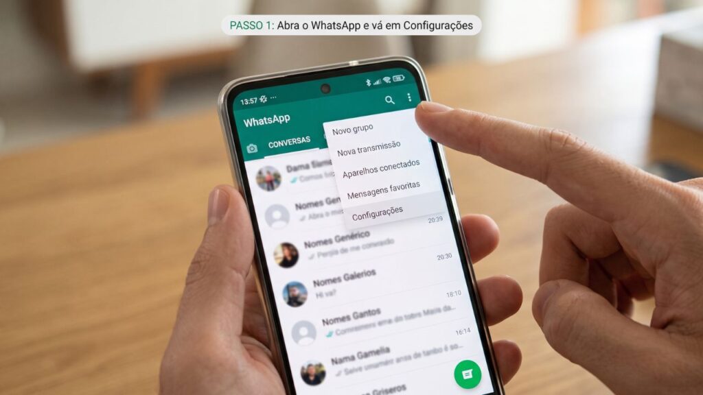 configuração whatsapp