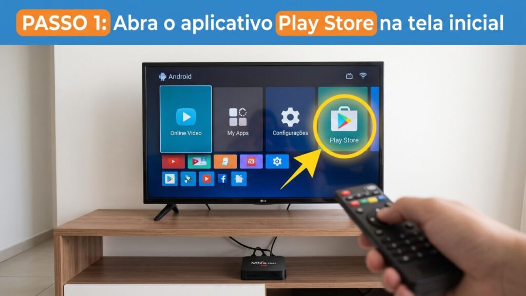 procure e abra o aplicativo